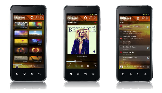Global digital music service rara.com launches in Singapore mobile phones